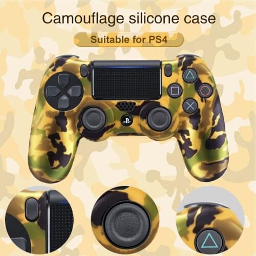 PS4 Camouflage Silicone Controller Case Skin Cover For PlayStation 4 /Slim / Pro