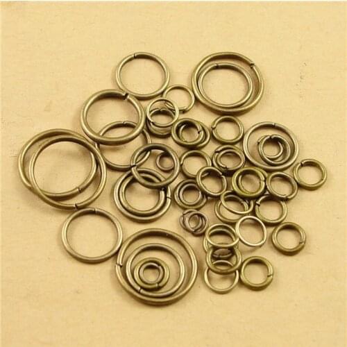 500 g / bag 2018 new manual DIY accessories raw material opening ring 4/5/6/7/8/9/10/12/14mm single buckle