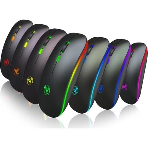 PC Mouse Pad Computer Mouse T18 Luminous Bluetooth 5.1 Dual-mode Charging Wireless Mouse Mute 2.4G Mouse 500 MAh Battery