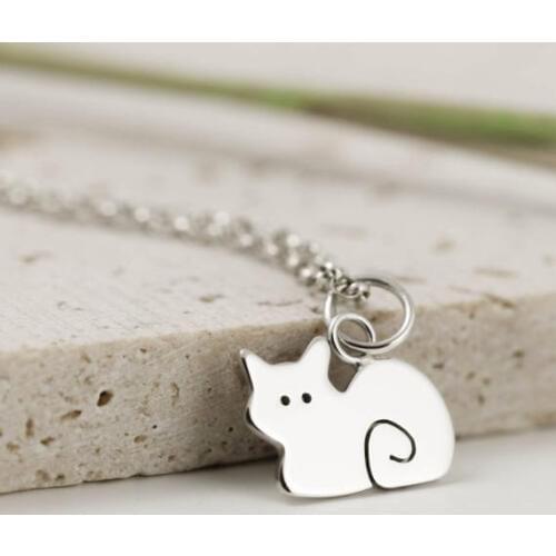 Lanseis Charm Warm Cute Lovely Cat Playing Simple Necklace , 10Pcs Spring Style, Everyday Wear Fashion Jewelry For Women