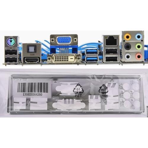 New I/O shield back plate of motherboard for P8H67-V P8Z68-V LX P8H61-M PRO just shield backplate Free shipping