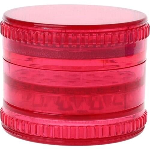 Plastic Tobacco Grinder Leaf Herbal Herb Smoke Spice Crusher Hand Muller 5 Layer