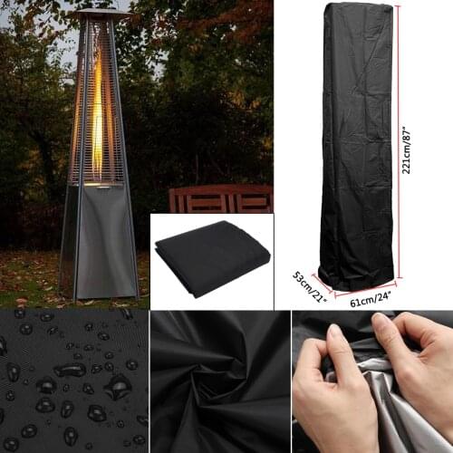 Heaters Dust Cover 210D Garden Veranda Patio Canopy Terrace Outdoor Waterproof Furniture Protector Protector All-Purpose Covers