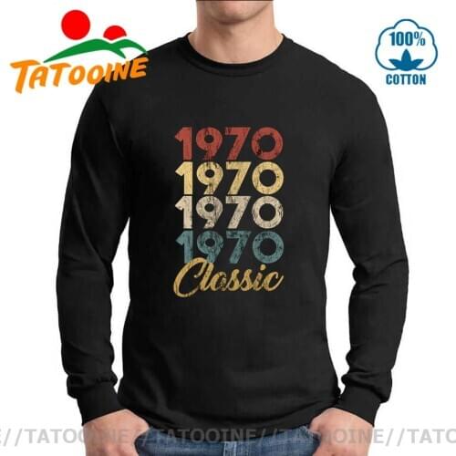 Tatooine Retro 70s Clothing Vintage Classic 1970 T Shirt Long Sleeve Birthday Born in 1970 T-Shirt Awesome Made in 1970 Teeshirt