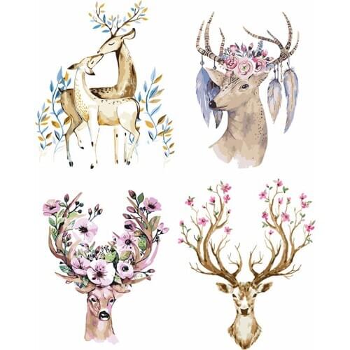 Needlework DIY DMC cross stitch painting 14CT unprinted elk embroidery Counted Cross-Stitch cotton thread Christmas 1013