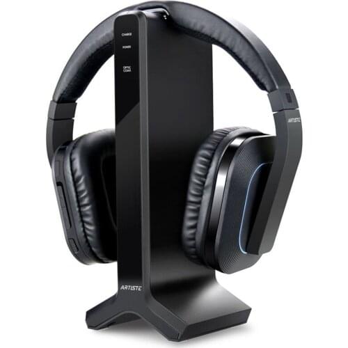 Artiste D1 Wireless 2.4G 30M Distance HIFI Noise Cancelling TV Headphone DVD TV Video Gaming Headset Headphone for Computer TV