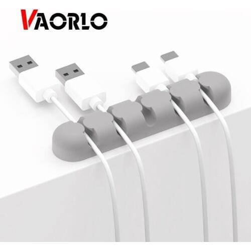 Cable Holder Silicone Protector Management Device Charging Cable Organizer Desktop Plug Wire Retention Cable Clips For Headphone