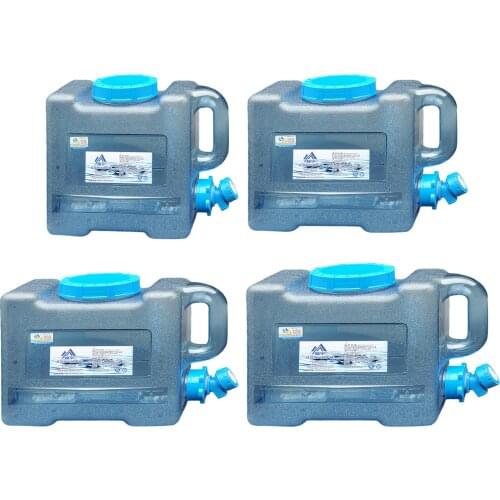 6/8/13L Capacity Outdoor Water Bucket Portable Driving Water Tank Container With Faucet For Camping Picnic Hiking Cooking Use