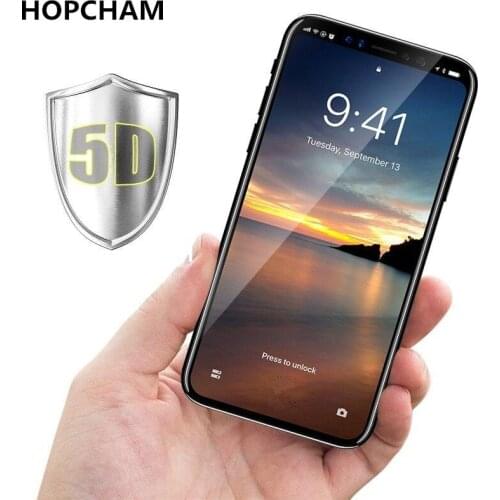 5D Curved Screen Protector For iPhone 8 7 Plus Edge Full Round Tempered Glass For iPhone 7 8 Plus Tempered Glass 5D Film
