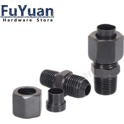 1PCS High-pressure Hydraulic Flaring Straight-through Male Thread 1/8" 1/4" 3/8" 1/2"BSP to 6/8/10/12/14mm Connection Fittings