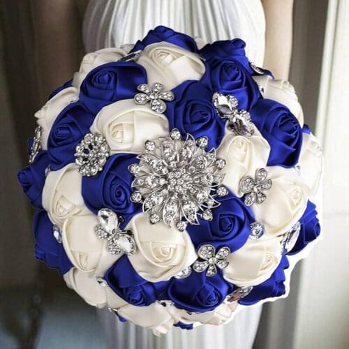 1PCs /lot Royal Ribbon Bridal Holding Flower For Wedding Party