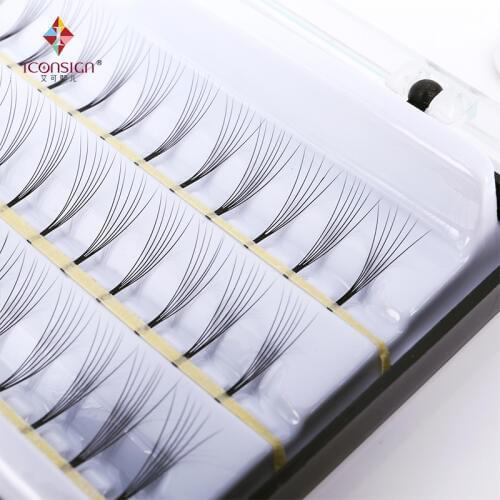 10 boxes/lot Natrual bottom white Lashes 6D False handmade Eye lashes 60 Bunches Makeup Eyelash Cilia Extension
