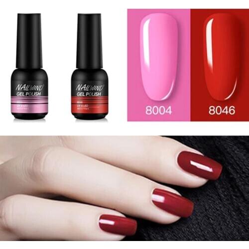 2/4/6Pcs 8ml Fast Drying Lasting Nail Art Gel Polish UV Varnish Manicure Decor