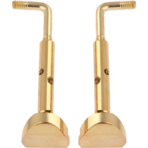 2PCS/lot 3/4 4/4 Violin Adjustable Plating Copper Chinrest Clamps Screws Accessories High-quality 50*15*15mm Violin Parts