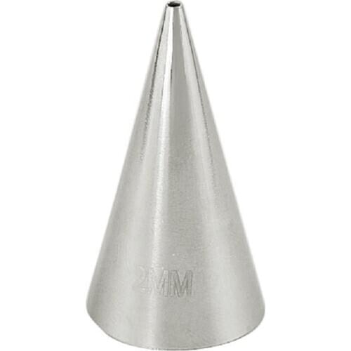 20pcs/Lot)Free Shipping FDA High Quality Stainless Steel Cake Decorating Writing/Round Icing Nozzle #2MM