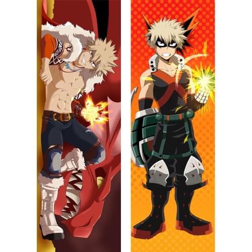 Anime Boku no Hero Academia Bakugou Katsuki Dakimakura Hugging Body Pillowcase Male Otaku Two-Side Printed Pillow Cover Gifts