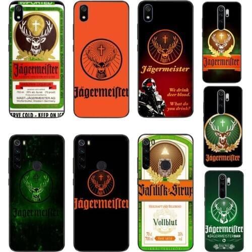 Jagermeister Logo Phone Case For Xiaomi Redmi 4X 5A 6A 6 7 8 9 5Plus Note5 5A 8Pro 8T