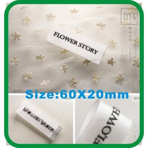 "Flower Story" stock labels,60X20mm other label can be conract me