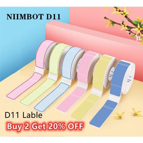 D11 Printing Label Supermarket Waterproof Anti-Oil Tear-Resistant Price Label Pure Color Scratch-Resistant Label Paper Roll