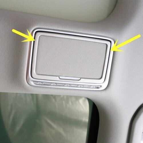 For Benz C Class W205 Inner Rear Make-up Mirror Light Cover Trim 2014-2020 2pcs Car accesories interior Car decoration