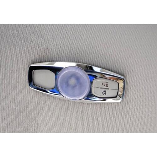 For Ford ESCAPE KUGA Mondeo Focus 2013 2014 2015 2016 2017 Stainless Steel Interior Roof Dome Light map Reading light Cover Trim