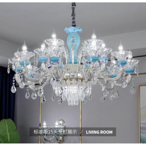 European Chandelier Living Room Crystal Chandelier New Bedroom Dining Room Light Luxury Atmosphere High-grade led Chandeliers