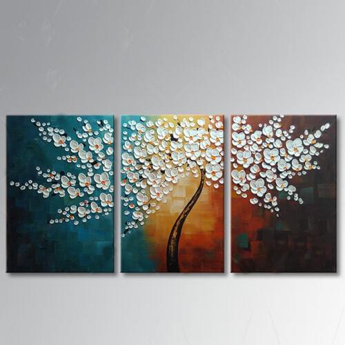 Lucky Tree Modern Abstract Oil Painting home decor wall art picture flowers on palette thick knife oil painting 168017