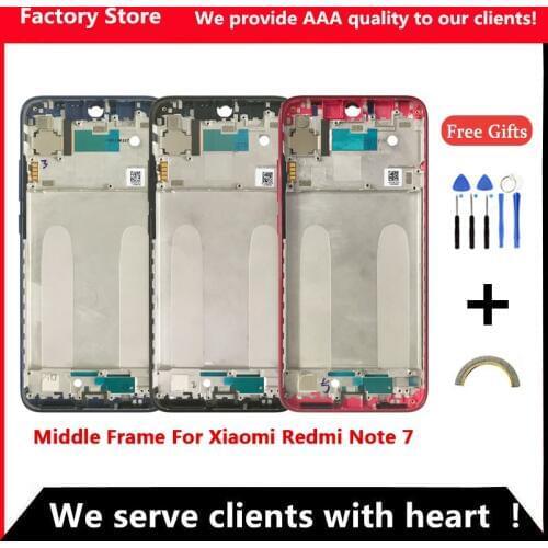 AAA Quality Middle Frame For Redmi Note 7 Middle Frame Housing Cover For Redmi Note 7 Pro Metal Middle Frame