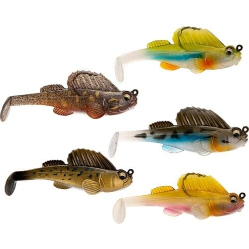 Soft Fishing Lure Soft Bait Lead Jig Dark Sleeper Swimbaits Soft Lure Fishing Lure Bass Shad for Fishing Perch