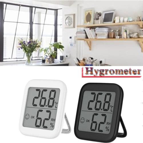 Thermometer Hygrometer Wall Mounted Humidity Gauge With Notification Alert And LCD Display Baby Room Digital Humidity Monitor