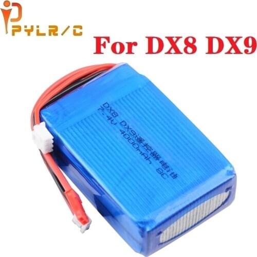Original 7.4V 4000mAh 8C Transmitter Lipo Battery JST plug for Spektrum DX9 DX8 DX7 DX6E Remote Controller Transmitter Battery