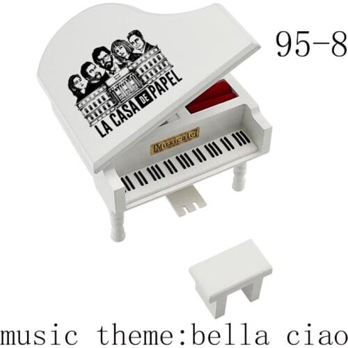 Piano wind up Music Box bella ciao la casa de papel Toys Gifts For christmas party new year cosplay fans gift Music Box