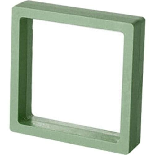 Practical Pe Film Jewelry Storage Box Transparent 3D Floating Frame Display Holder Frames Storage Rack Medallions Coins 264E