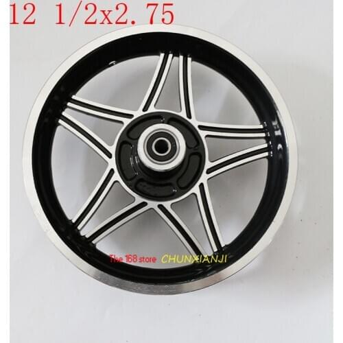 Size 12 1/2x2.75 Aluminum Rim Wheel Hub MX350 MX400 Dirt Bike Scooter cubo de la rueda para patinete recambio Scooter aluminum
