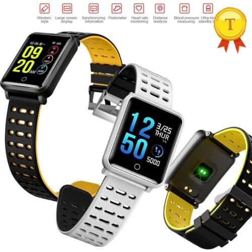 Smart Band Color Screen IP68 professional Waterproof Heart Rate Monitoring bracelet Replaceable Wristband For Android IOS phone