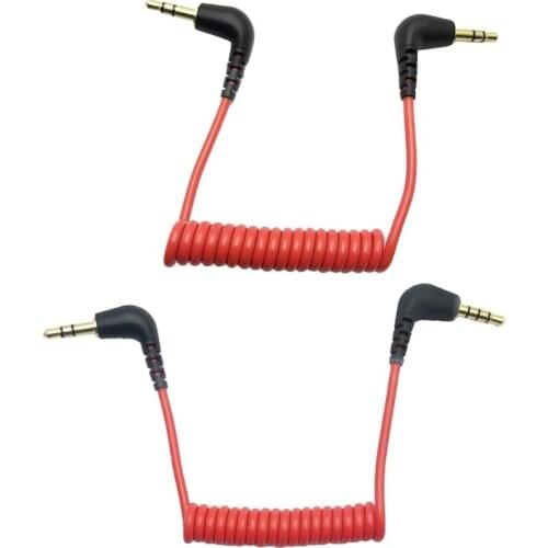 Replacement 3.5mm TRS to 3.5mm TRRS Adapter Cable for RODE SC7 SC2 By Video MIC Wireless GO Video Micro-type Mics B03C