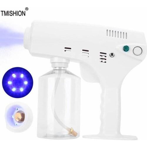 Hair Spray Humidifier Nano Spray Gun Handhold Electrostatic Moisturizing Steam Wireless Blue Ray Anion Sprayer