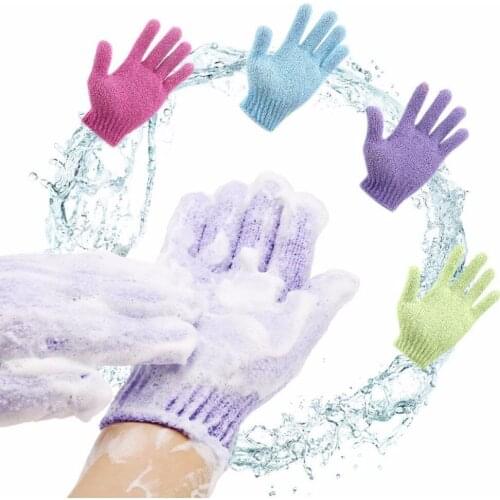Bath For Peeling Exfoliating Mitt Glove For Shower Scrub Gloves Resistance Body Massage Sponge Wash Skin Moisturizing SPA Foam