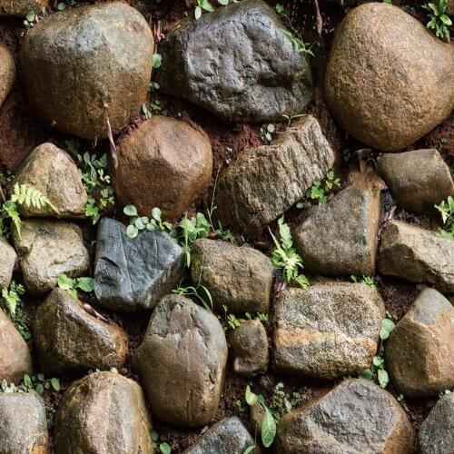 Waterproof Vintage 3D Stone Effect Self-adhesive Wallpaper Roll Rustic Realistic Faux Stone Texture PVC Wall Paper Home Decor