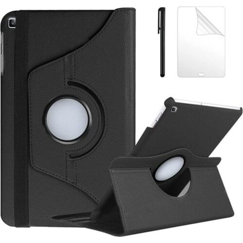 360 Rotating PU Leather Case For Samsung Galaxy Tab A 8.0 2019 Stand Cover For Samsung Tab SM-P200 SM-P205 Tablet Case +PenFilm