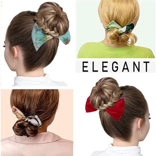 Women Magic Lazy Hair Bands DIY Professional Print Ha Knotted Wire Headband Hair French Twist Maker Hair Accessories