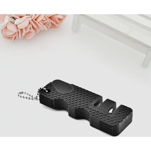 1Pcs Portable Sharpening Tool Multi-functional Outdoor Portable Multi-functional Ceramic Steel Sharpener Sharpener Tungsten G1J8