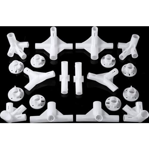 20 Pcs Plastic Tent Corner Connector For 3x9m Gazebo Awning Tents Corner Center Connector 25/19mm Tent Spare Parts