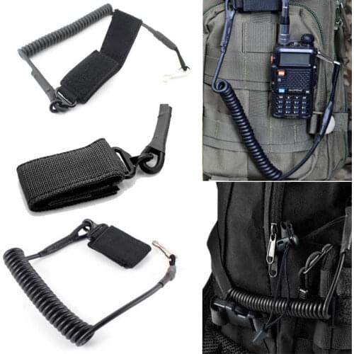 2021 Tactical Airsoft Coil Military Army Spring Rope Belt Molle Backpack Lanyard Outdoor Hunting Shooting Strap Safety Rope
