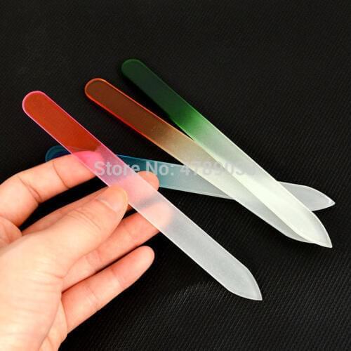30pcs Fashion Durable Nail File Crystal Glass Nail Art Manicure Device Tool File for Gril Woman Professional Polishing