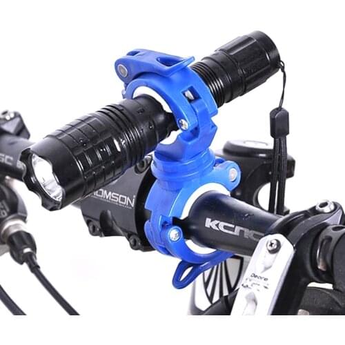 360 Degree Rotation Adjustable Bike Flashlight Holder Front Lamp Bracket Bicycle Handlebar Quick Release Light Mount Clamp Clip
