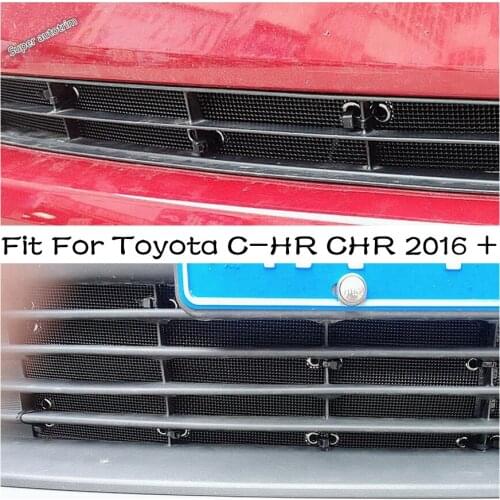 Lapetus Auto Accessory Insect Screening Mesh Front Grille Insert Net Decoration Cover 4PCS Fit For Toyota C-HR CHR 2016 - 2020