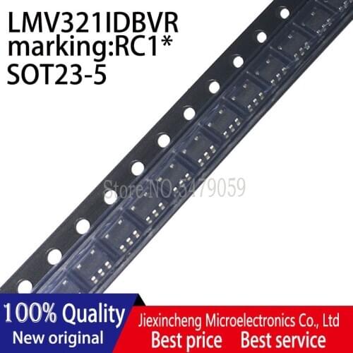 50pieces LMV321IDBVR marking:RC1* RC1F RC1K LMV321IDBV LMV321 SOT23-5 New original