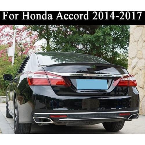 Car For Honda Accord 2014 2015 2016 2017 ABS Rear Trunk Spoiler Wing Lip Black White