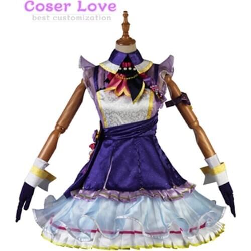 THE IDOL STELLA STAGE Destiny Hoshii Miki Cosplay Costume Christmas New years Costume! No wig